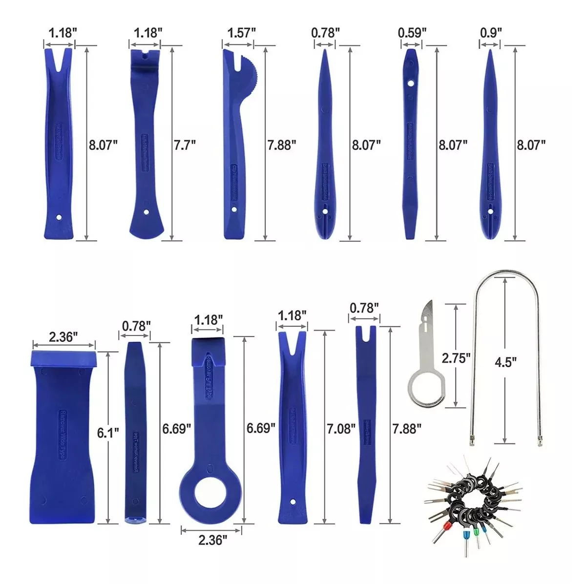 Foto 3 pulgar | Kit De Espátulas De Extracción De Molduras De Faros Estéreo Eo Safe Imports Esi-6627-1 Multicolor