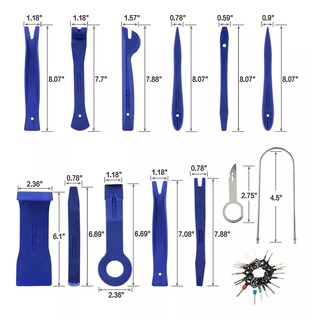 Foto 2 | Kit De Espátulas De Extracción De Molduras De Faros Estéreo Eo Safe Imports Esi-6627-1 Multicolor