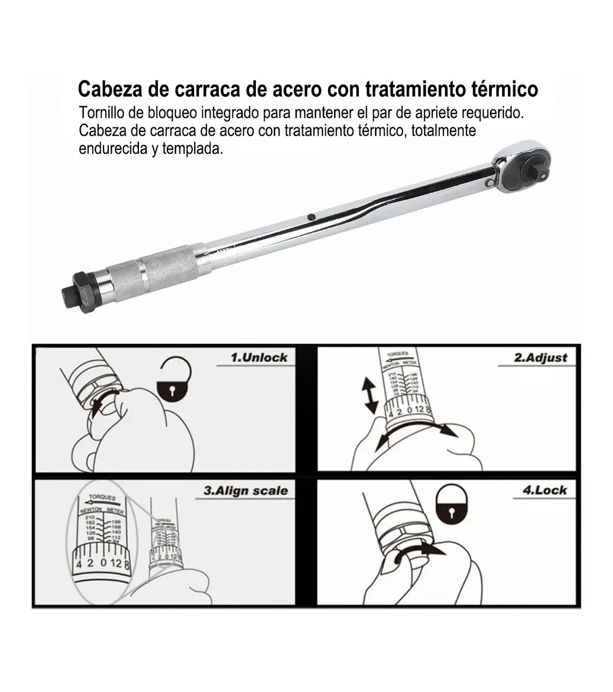 Foto 4 pulgar | Torquímetro De Trueno Llave De Torque 3/8 19-110nm Lab.g Plata