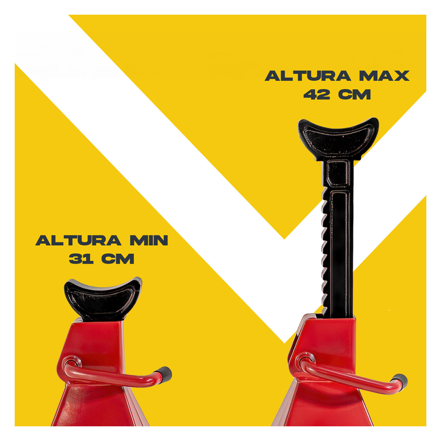 Foto 7 pulgar | Torre Auto 6 Toneladas 2 Piezas Automotriz 26.2 A 60 Cm Auto Gutstark Home