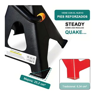 Foto 4 | Torre Auto Lab.g 2 Piezas 3 Toneladas Doble Seguro Altura 28-42 Cm Negro Naranja