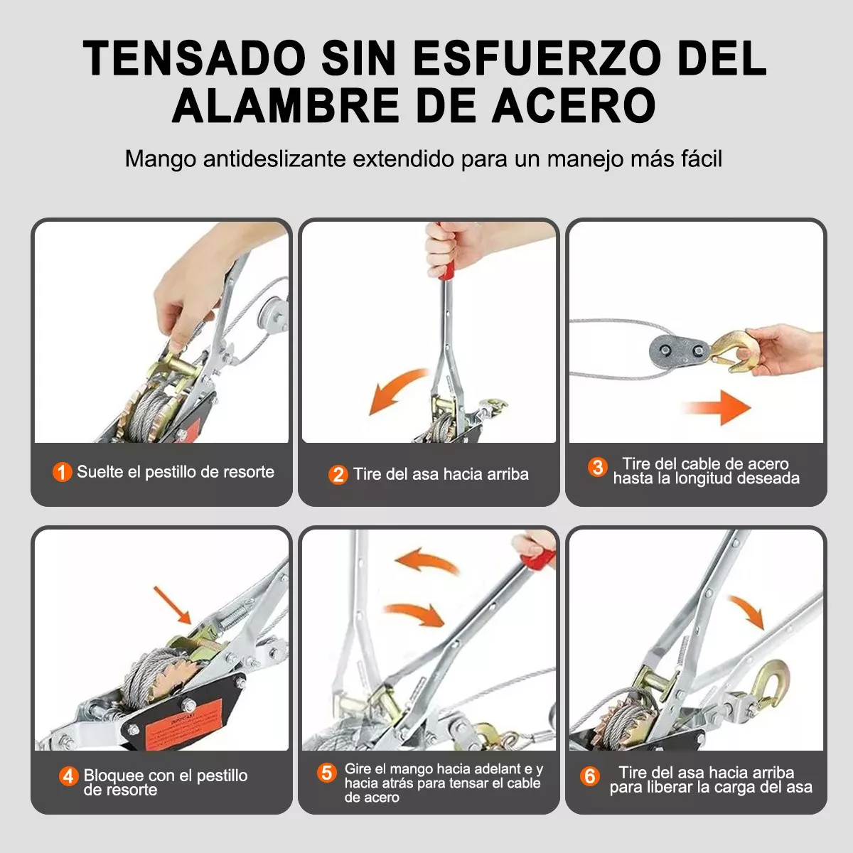 Foto 3 pulgar | Malacates Manual 2 Toneladas Profesional Con 2 Ganchos Eo Safe Imports Esi-18735 Multicolor