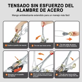 Foto 2 | Malacates Manual 2 Toneladas Profesional Con 2 Ganchos Eo Safe Imports Esi-18735 Multicolor