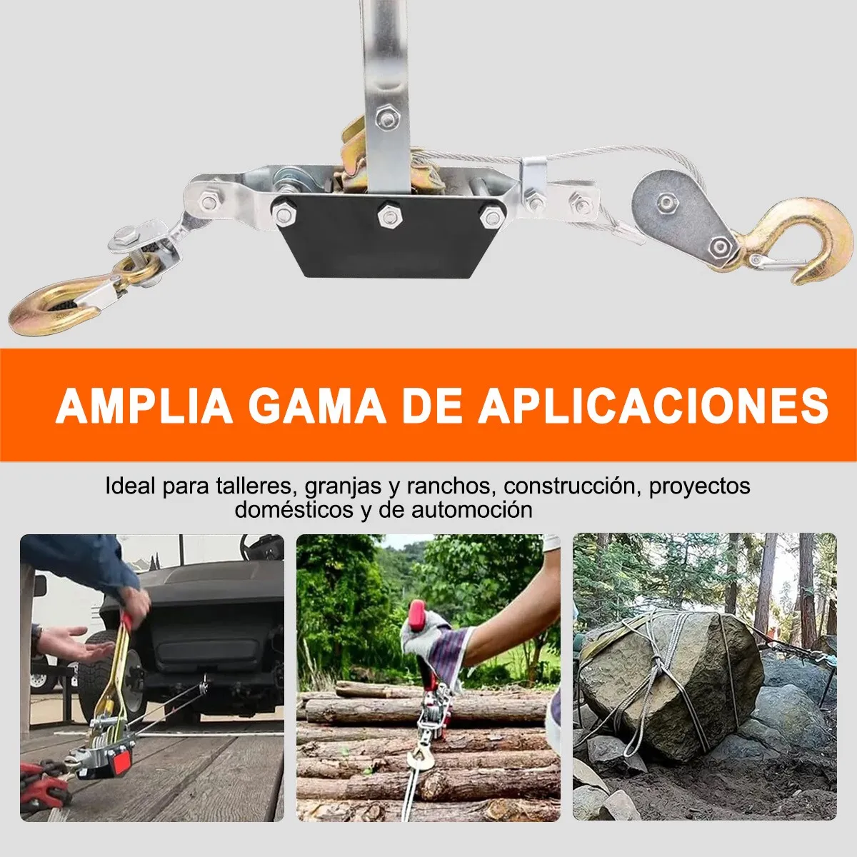 Foto 4 pulgar | Malacates Manual 2 Toneladas Profesional Con 2 Ganchos Eo Safe Imports Esi-18735 Multicolor