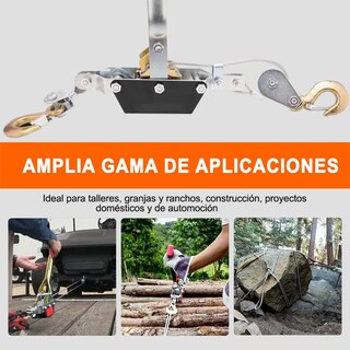 Foto 3 | Malacates Manual 2 Toneladas Profesional Con 2 Ganchos Eo Safe Imports Esi-18735 Multicolor