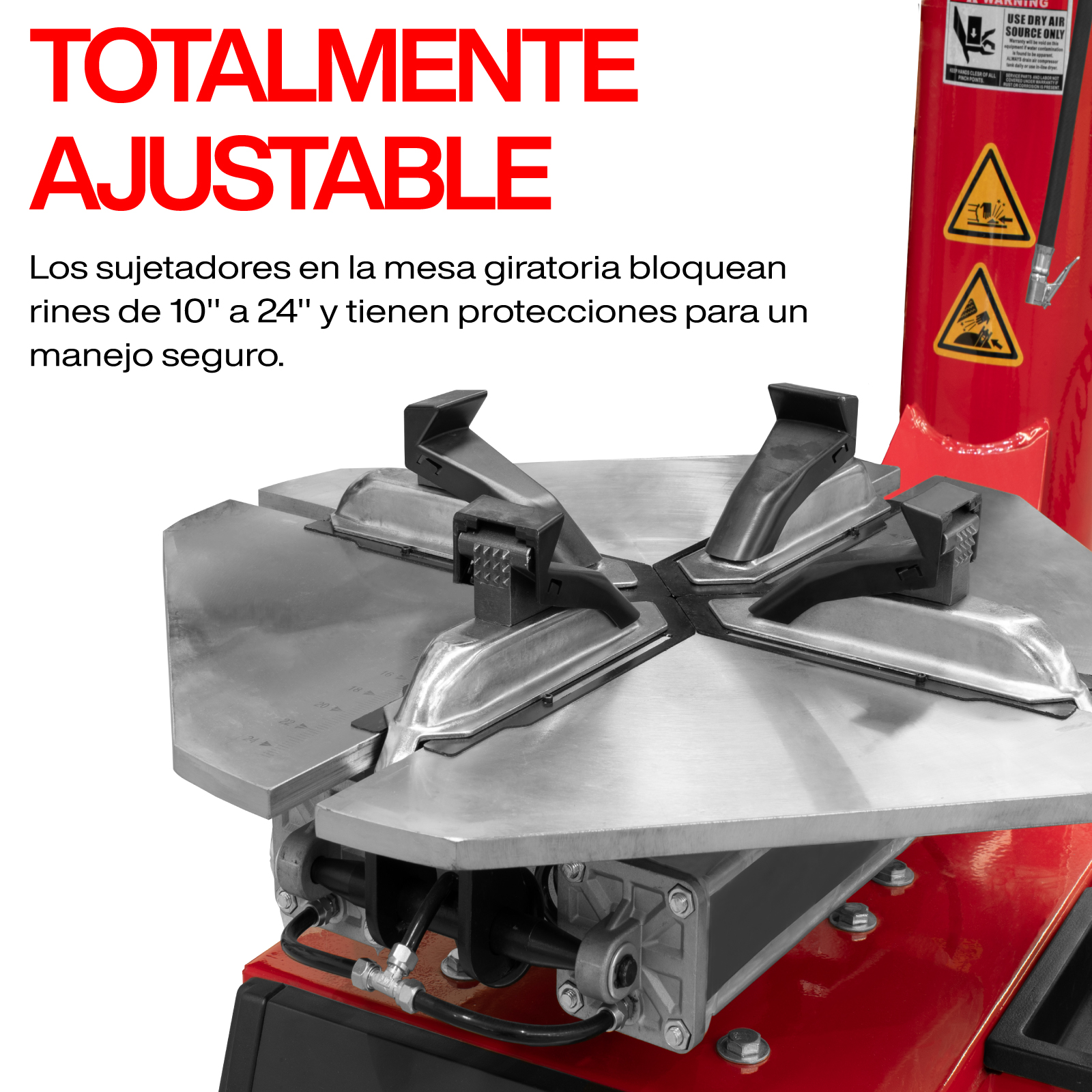 Foto 7 | Desmontadora De Llantas 12 A 24'' Stuka Con Brazo Robótico De 110 V Capacidad De 140 Lb Automotriz Color Rojo-negro