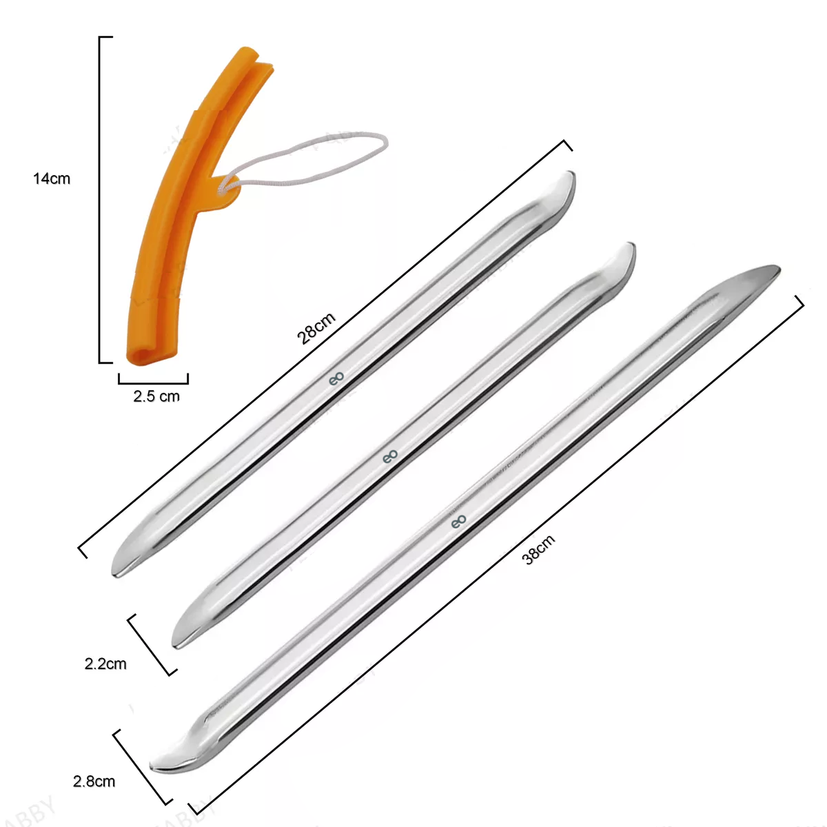 Foto 3 pulgar | 6 Pcs Espatulas 30/40cm Para Desmontar Llanta De Moto Auto Eo Safe Imports Esi-18276-1 Plata