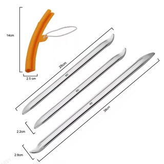 Foto 2 | 6 Pcs Espatulas 30/40cm Para Desmontar Llanta De Moto Auto Eo Safe Imports Esi-18276-1 Plata