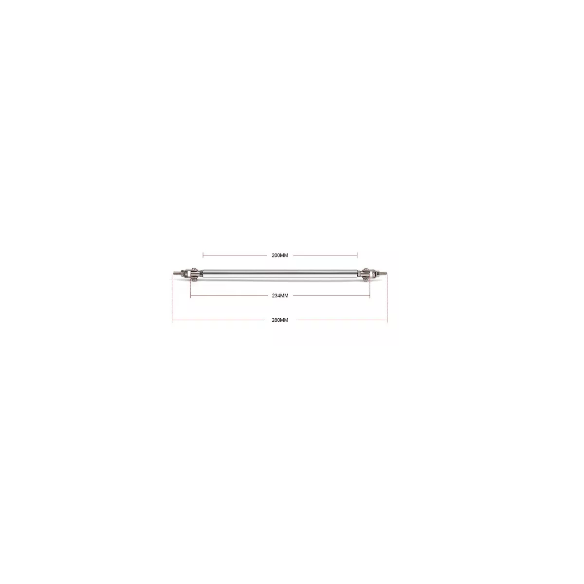 Foto 4 pulgar | Sujetador de Lip Splitters Tirantes Struts Eo Safe Imports Rojo