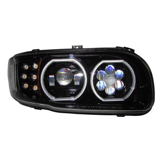 Foto 1 | Faro Refividrio para Peterbilt 389 Luz Led con Ojo de Ángel Fondo Negro Derecho