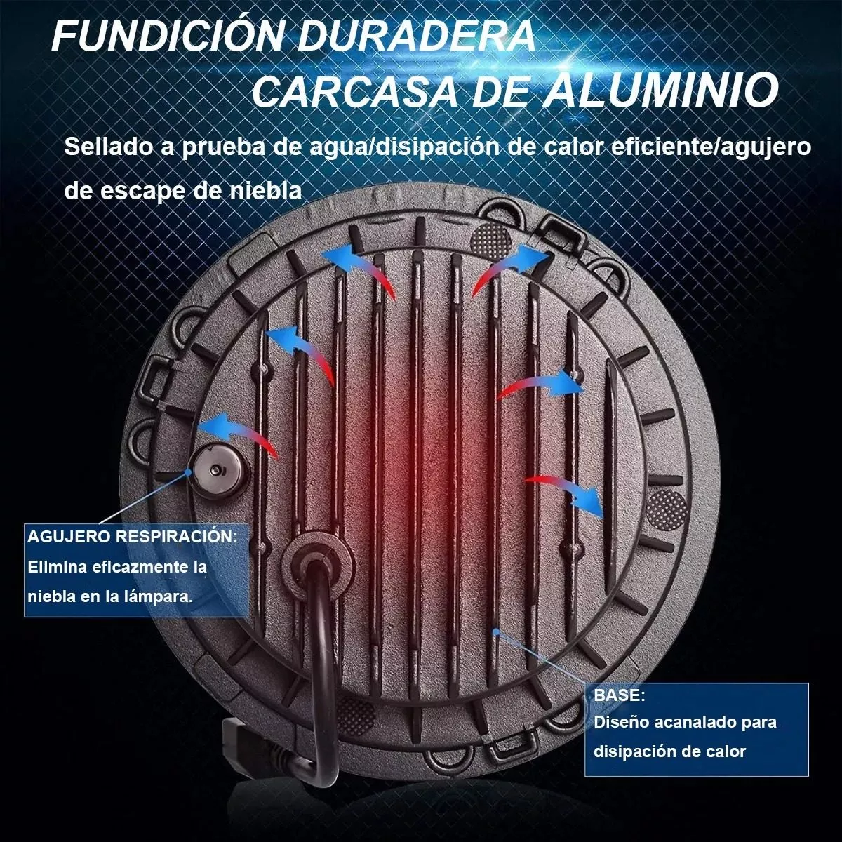 Foto 4 pulgar | Faro Led Eo Safe Imports ESI-3741 para Jeep/Moto/Ojos de Ángel 7''