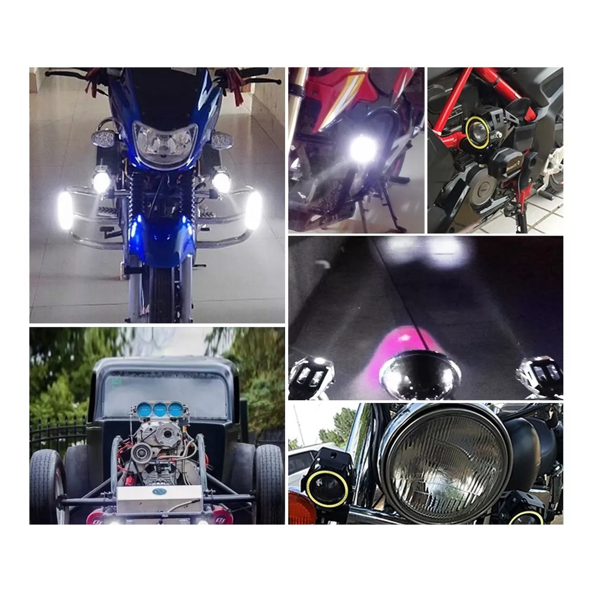 Foto 2 | Par Faro Led Ojo De Ángel Para Motocicleta, 2 Unidades Eo Safe Imports Esi-9086-1 Negro