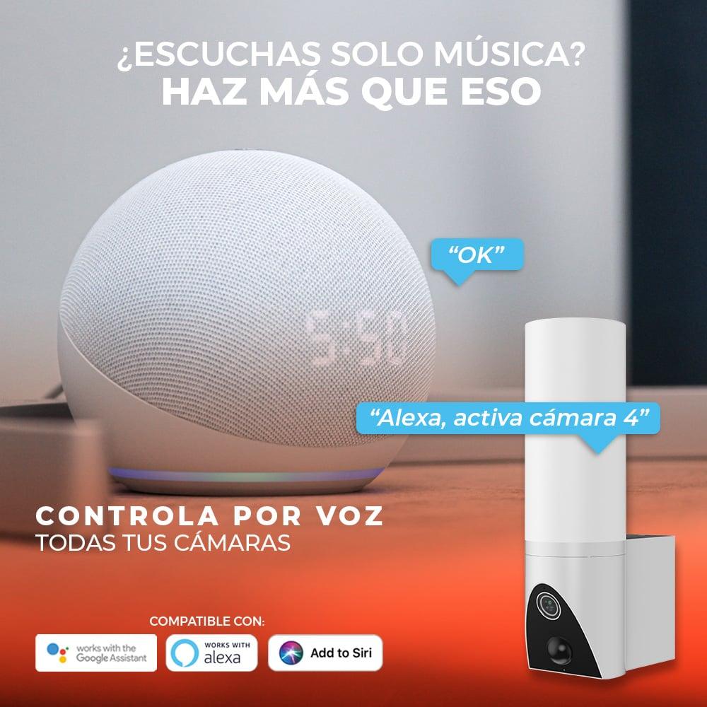 Foto 7 pulgar | Cámara Monitor Exterior 300° Tecnolite C Lámpara Inteligente