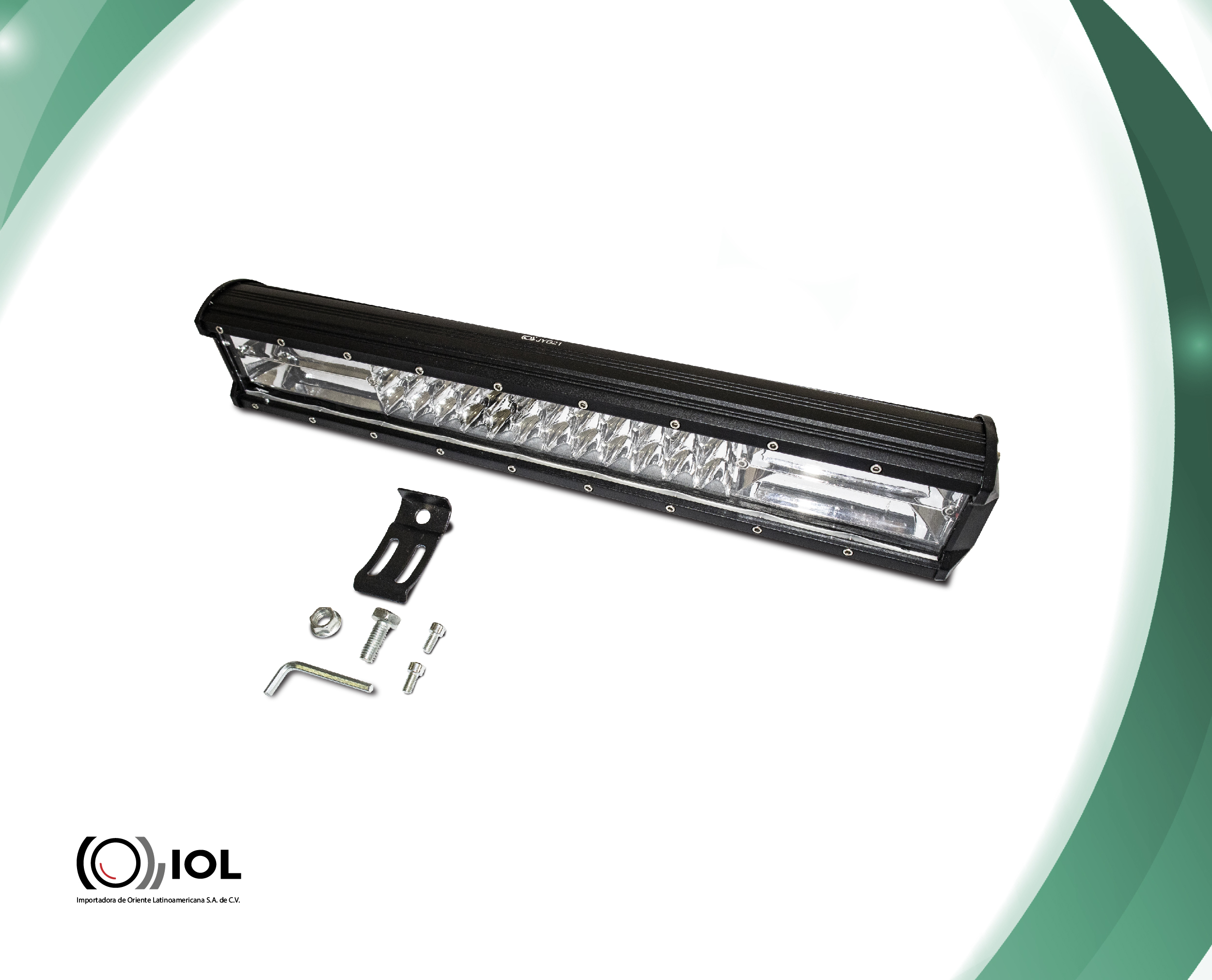 Foto 3 pulgar | Barra Led Triple Faro Recta 17 Pulgadas IOL LBLD 039 color Negro
