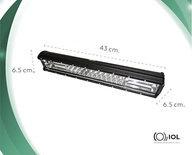 Foto 3 | Barra Led Triple Faro Recta 17 Pulgadas IOL LBLD 039 color Negro
