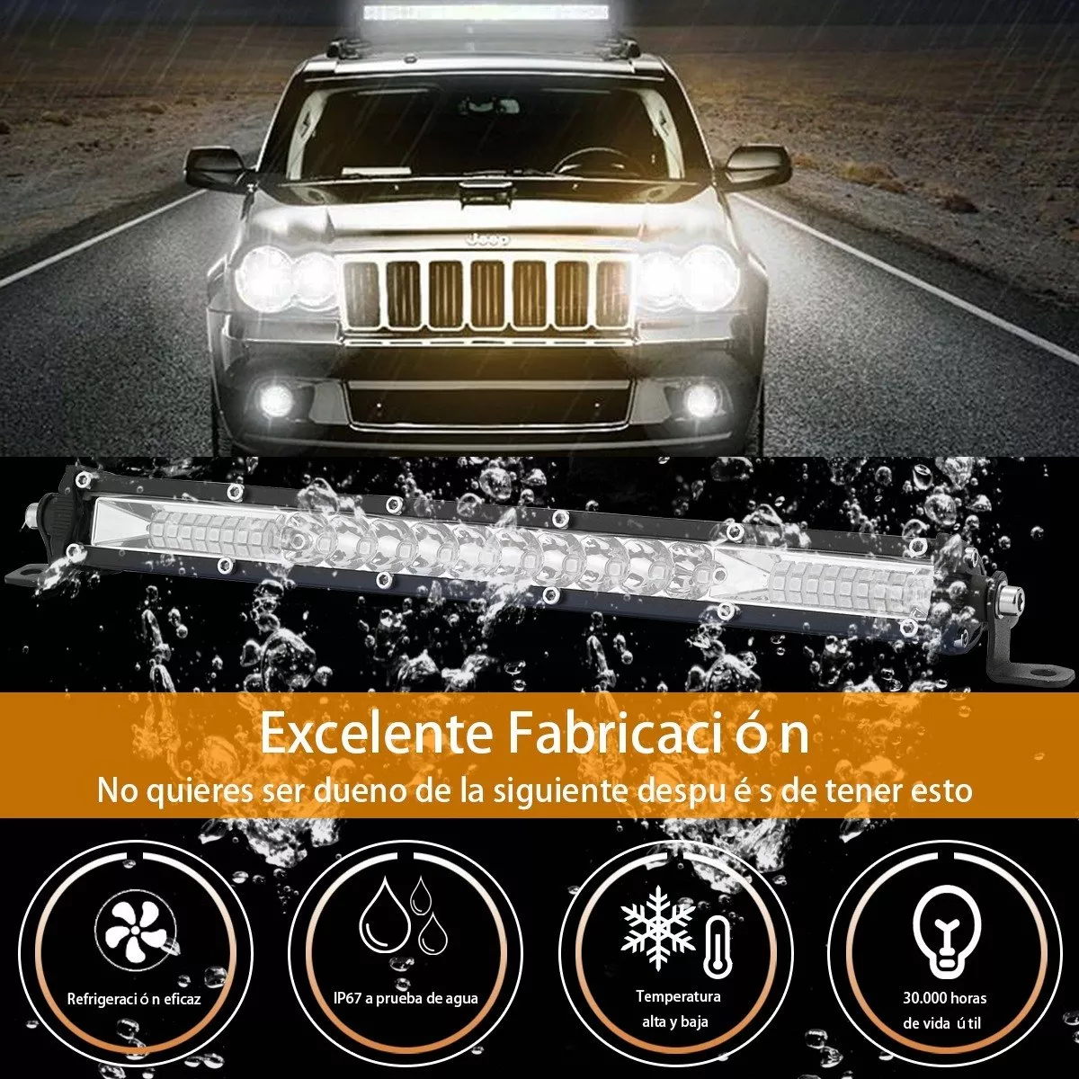 Foto 5 pulgar | Focos Coche Luces Led Barra Off-road Modificado Luces