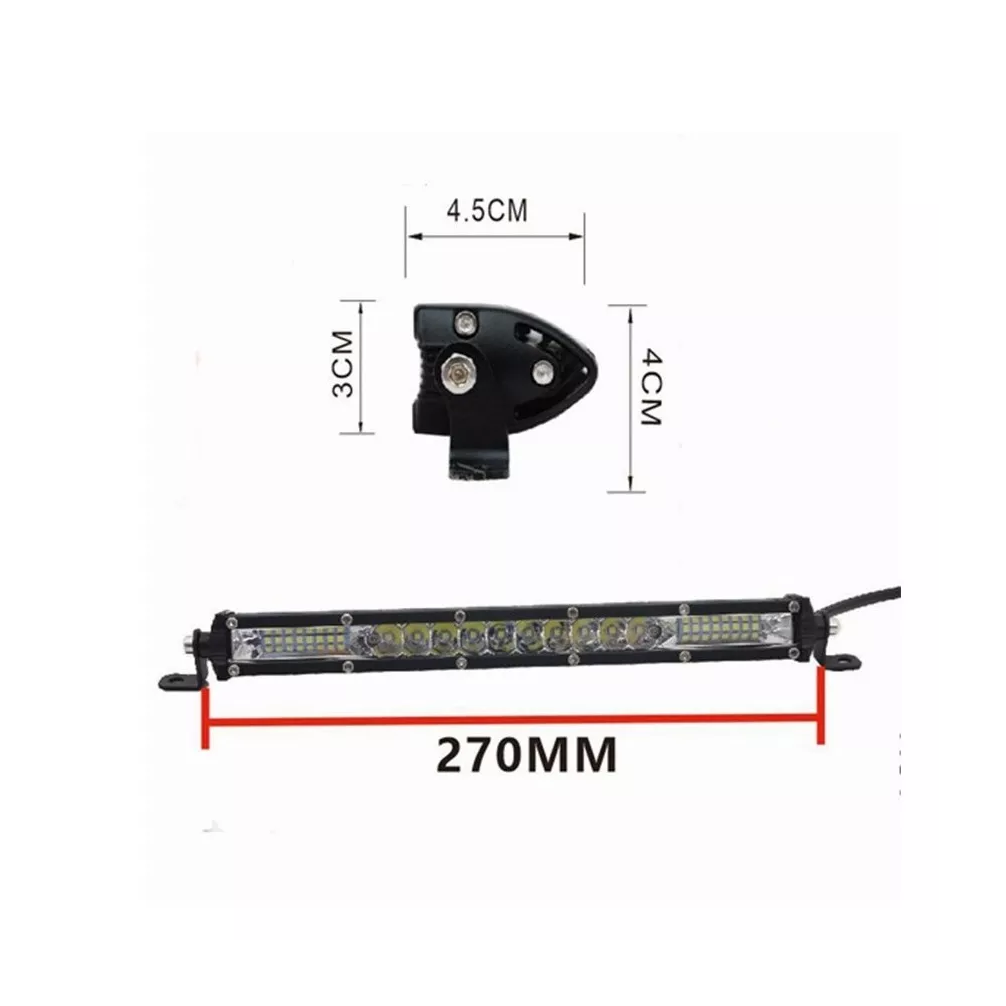 Foto 4 pulgar | Barra De Luz Led 10 Pulgadas 26 Led 78w Jeep 4x4 Universal