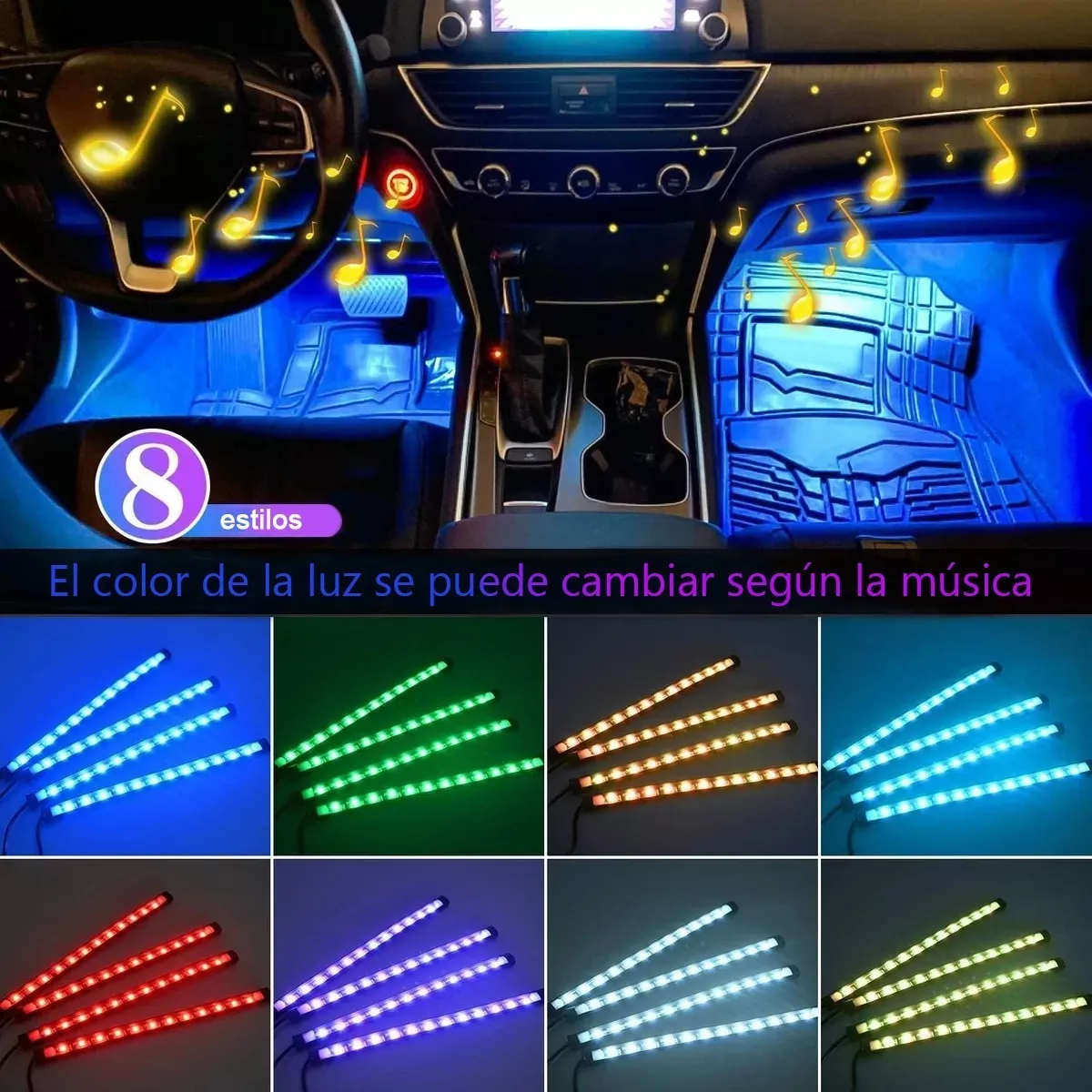 Foto 4 pulgar | Tiras LED Eo Safe Imports Esi-6157 para Interior con Control Remoto Luz USB Multicolor