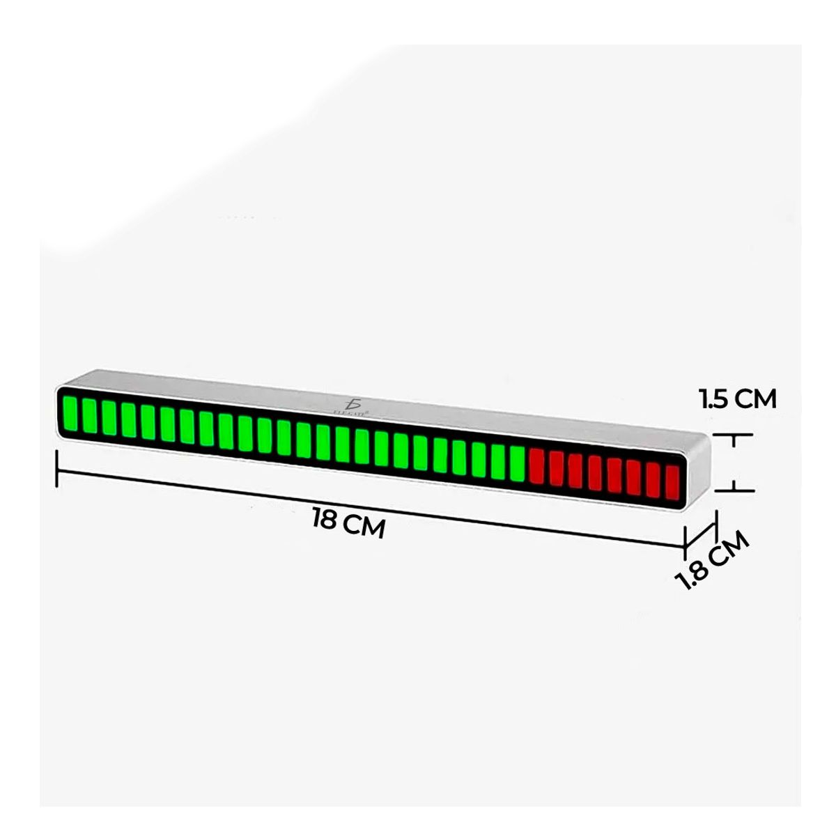 Foto 4 | Barra de Luz Led RGB Elegate LED45 color Blanco Audiorrítmica Recargable