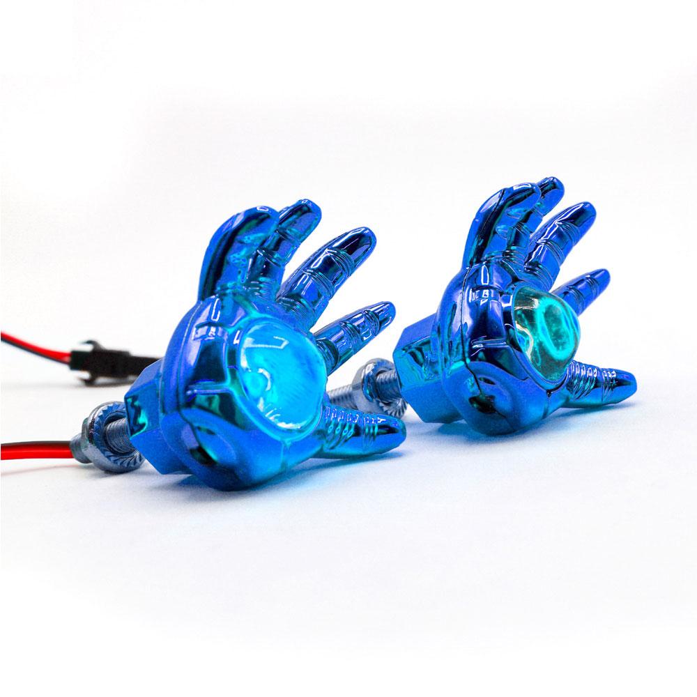 Foto 3 pulgar | Faro Led Decorativo En Forma De Mano Con Estrobo Para Motocicleta