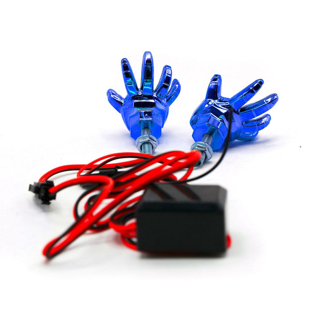 Foto 7 pulgar | Faro Led Decorativo En Forma De Mano Con Estrobo Para Motocicleta