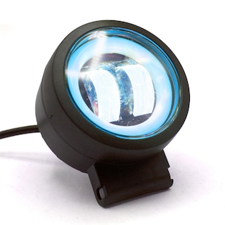 Foto 2 | Faro Auxiliar Led Con Lupa Redondo Con 2 Led Ojo De Angel Con Luz Blanca Fija Y Estrobo Para Motocic