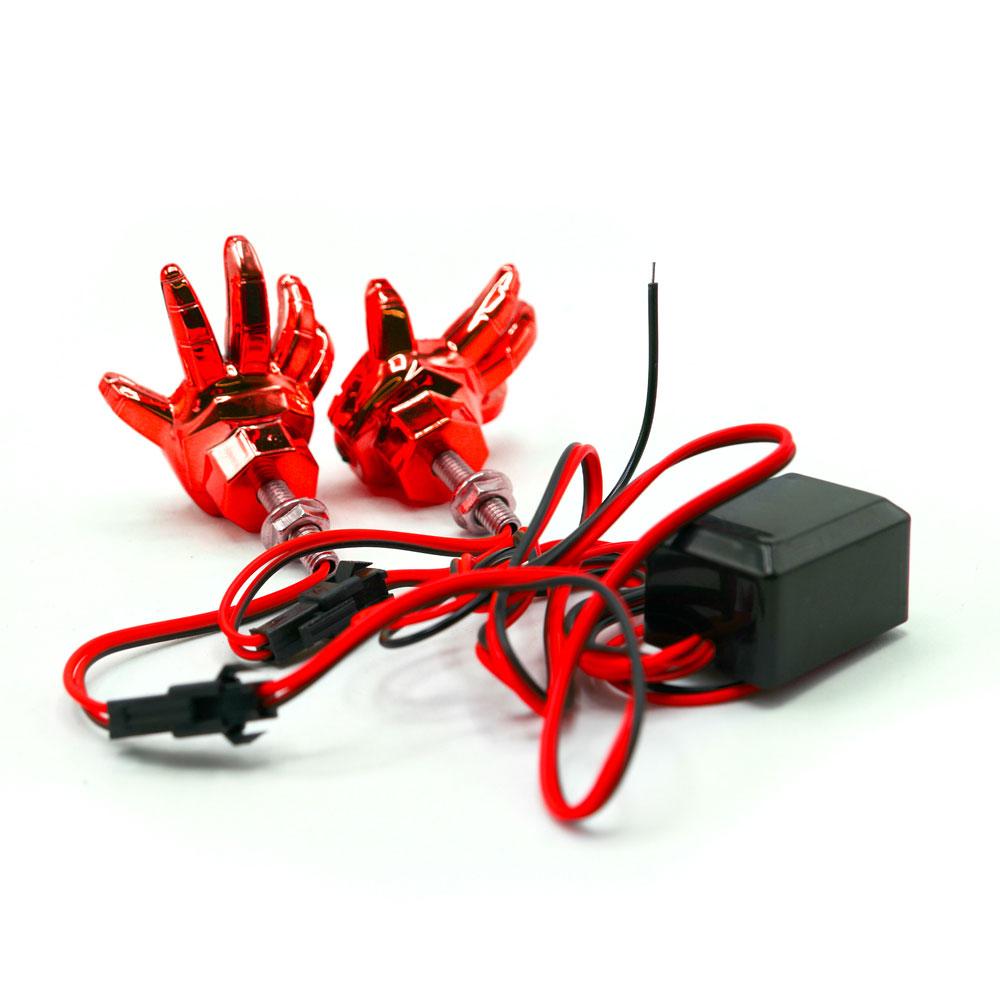 Foto 6 pulgar | Faro Led Decorativo En Forma De Mano Con Estrobo Para Motocicleta