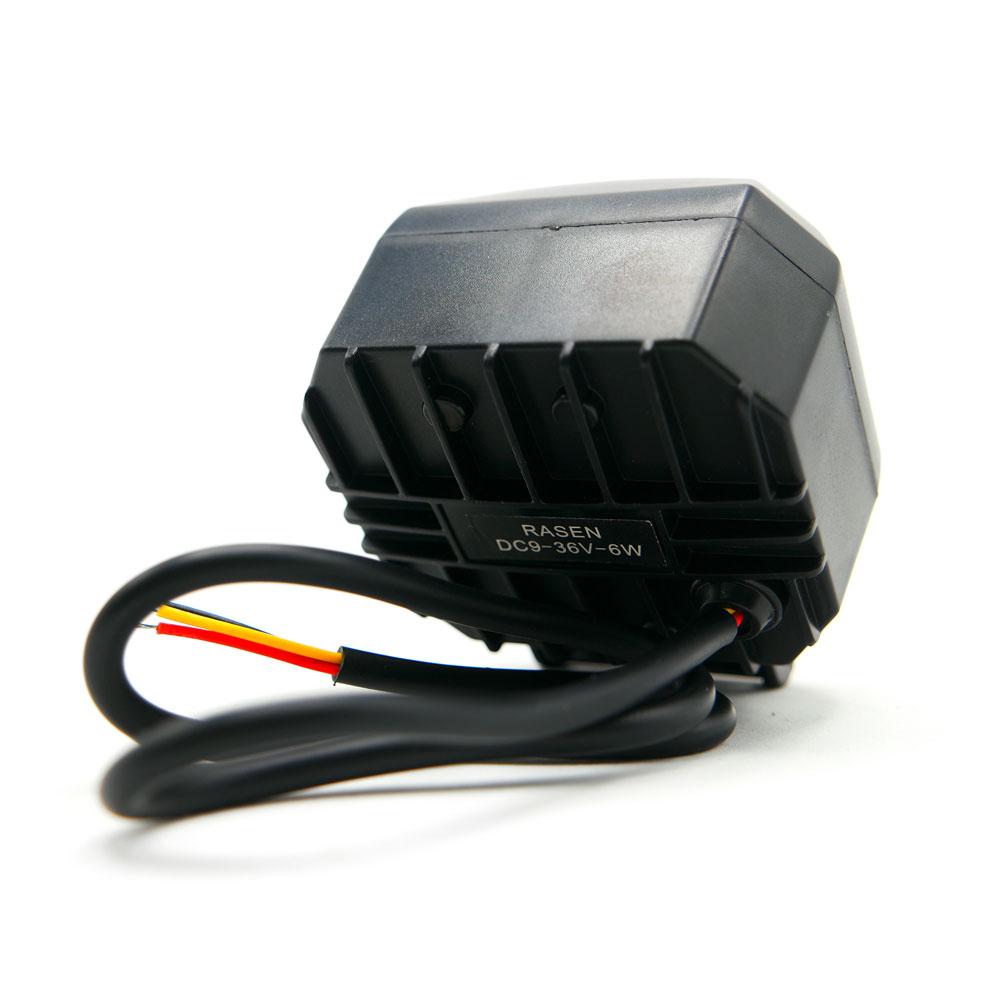 Foto 7 pulgar | Faro Auxiliar Led Con Lupa Cuadrado Con 2 Led Ojo De Angel Con Luz Blanca Fija Y Estrobo Para Motoci
