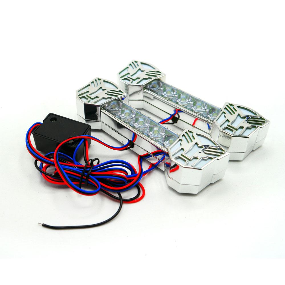Foto 6 pulgar | Barra Led Decorativa Tipo Transformers Luz Estrobo Para Motocicleta