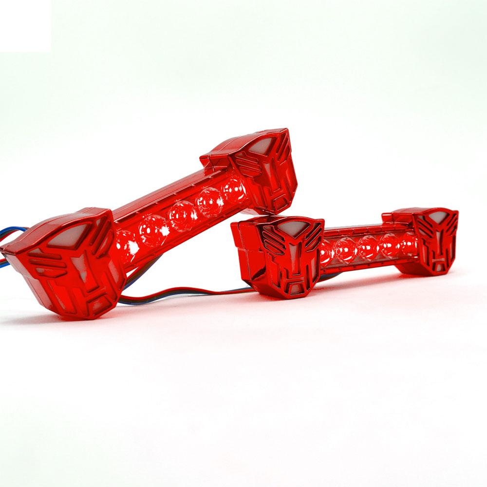 Foto 3 pulgar | Barra Led Decorativa Tipo Transformers Luz Estrobo Para Motocicleta