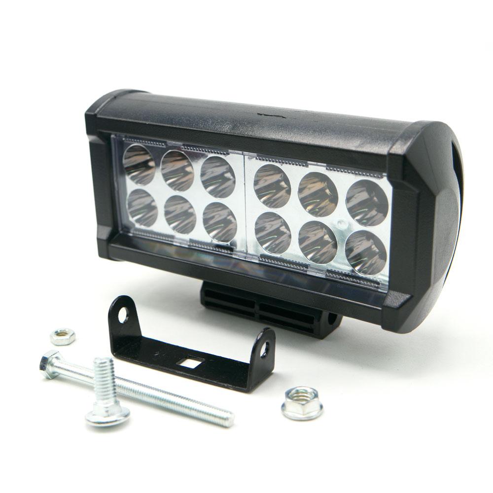 Foto 2 | Barra Led Doble Fila 12 Led Con Luz Alta, Baja Y Estrobo Para Motocicleta