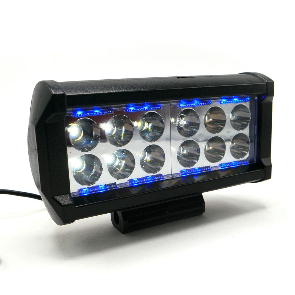 Foto 3 | Barra Led Doble Fila 12 Led Con Luz Alta, Baja Y Estrobo Para Motocicleta