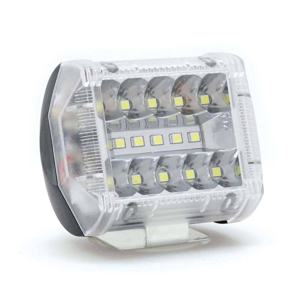 Faro Auxiliar Led Con Estrobo 15 Led Con Luz De Contorno Lateral Para Motocicleta