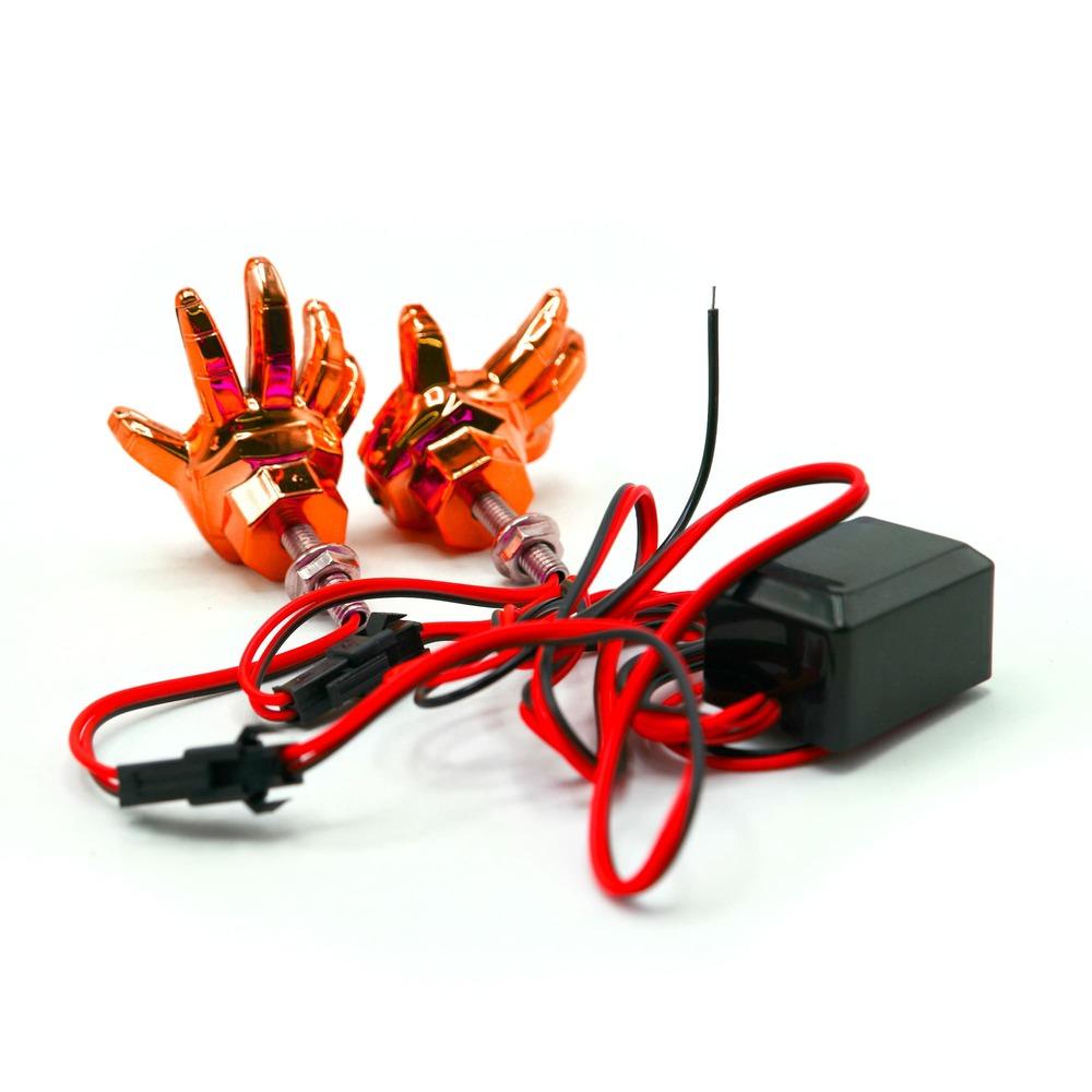 Foto 6 pulgar | Faro Led Decorativo En Forma De Mano Con Estrobo Para Motocicleta