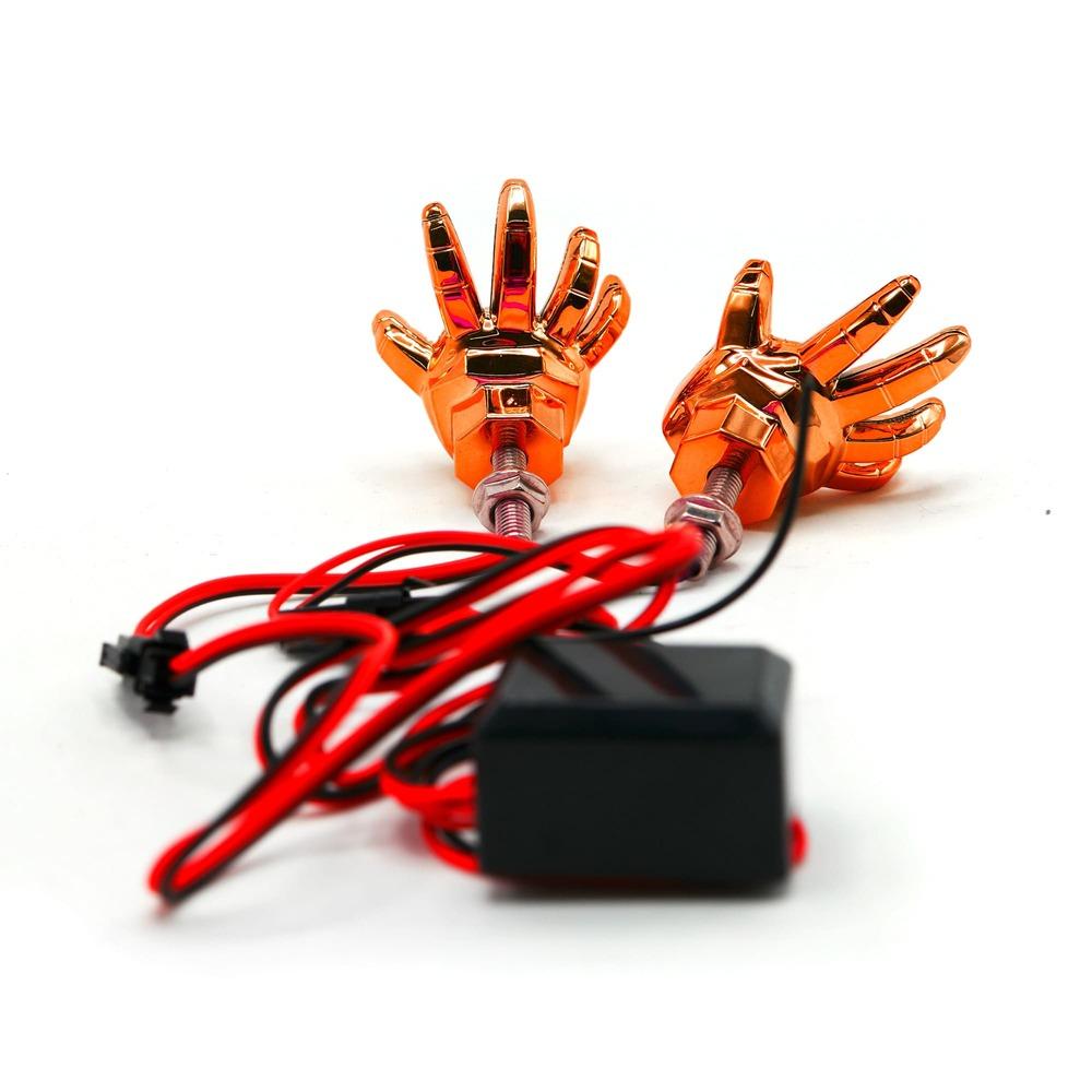 Foto 7 pulgar | Faro Led Decorativo En Forma De Mano Con Estrobo Para Motocicleta
