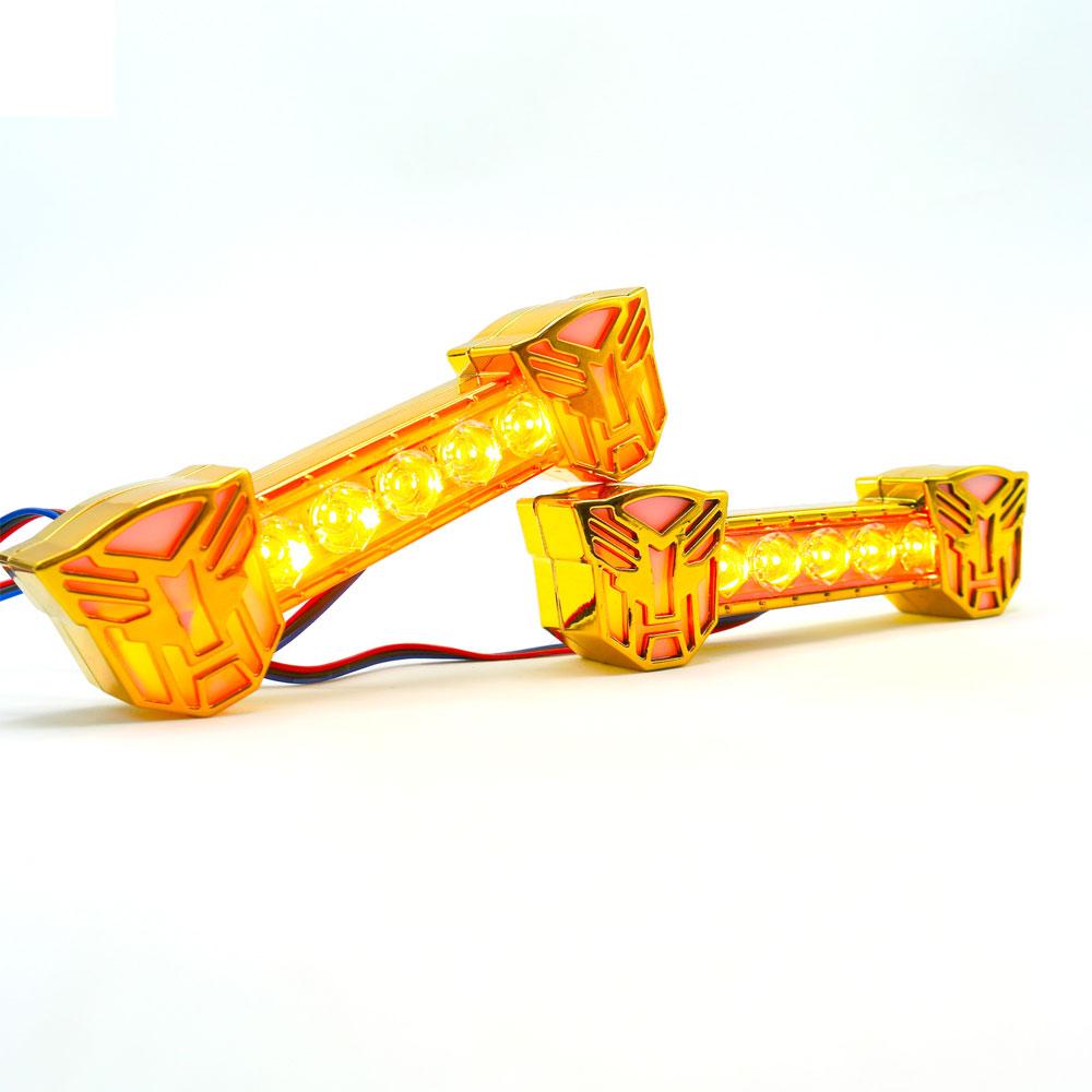 Foto 3 pulgar | Barra Led Decorativa Tipo Transformers Luz Estrobo Para Motocicleta