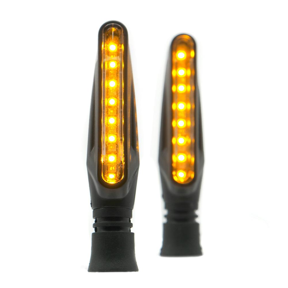 Foto 3 pulgar | Direccionales Para Moto Rasen Led Duo Secuencial Tipo Pluma Universal