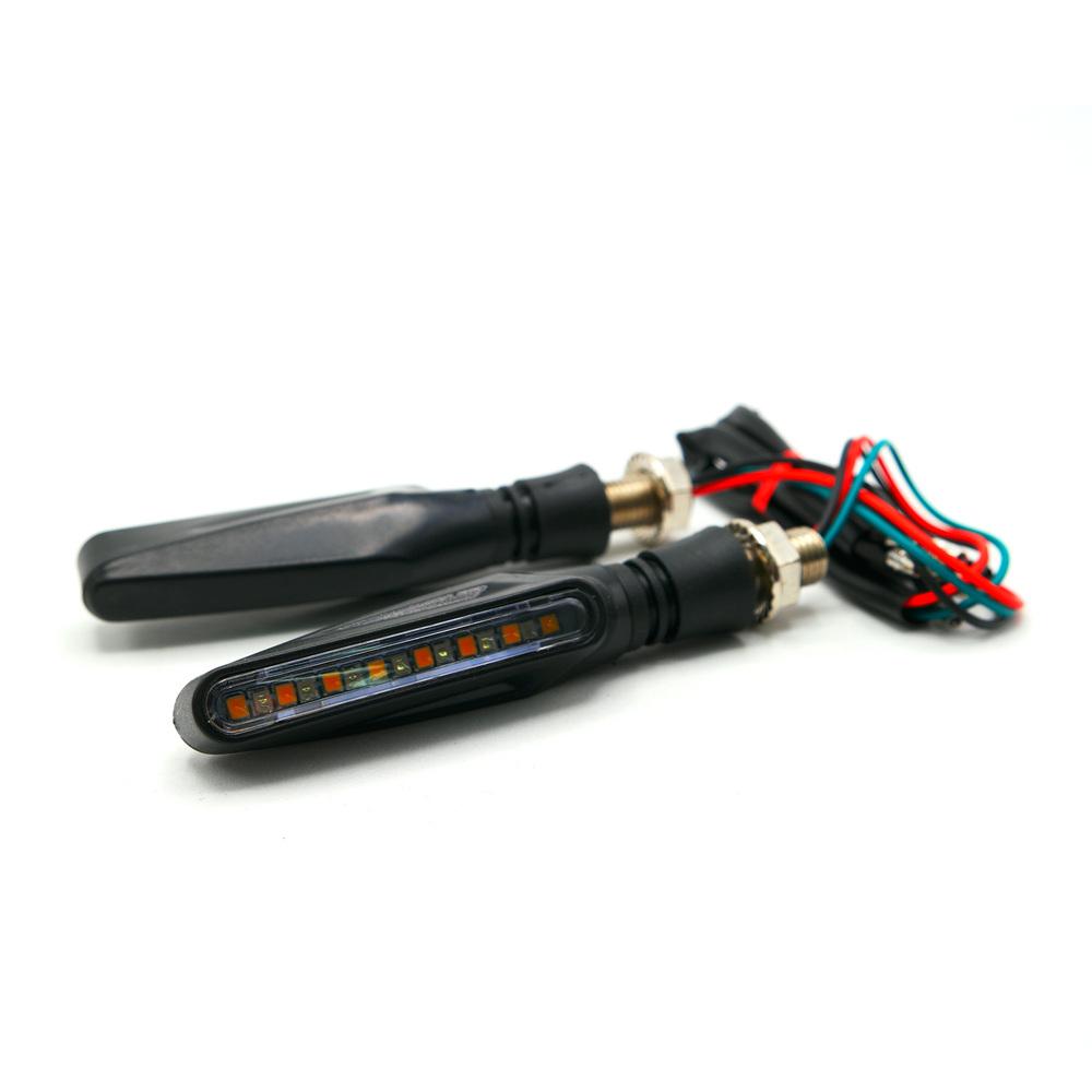 Foto 7 pulgar | Direccionales Para Moto Rasen Led Duo Secuencial Tipo Pluma Universal