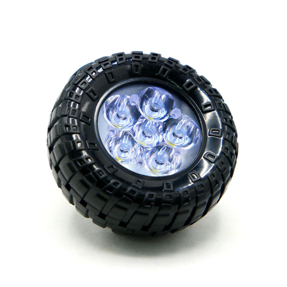 Foto 2 pulgar | Faro Led Blanco Tipo Rueda Con Luz Alta, Baja Y Estrobo Para Motocicleta