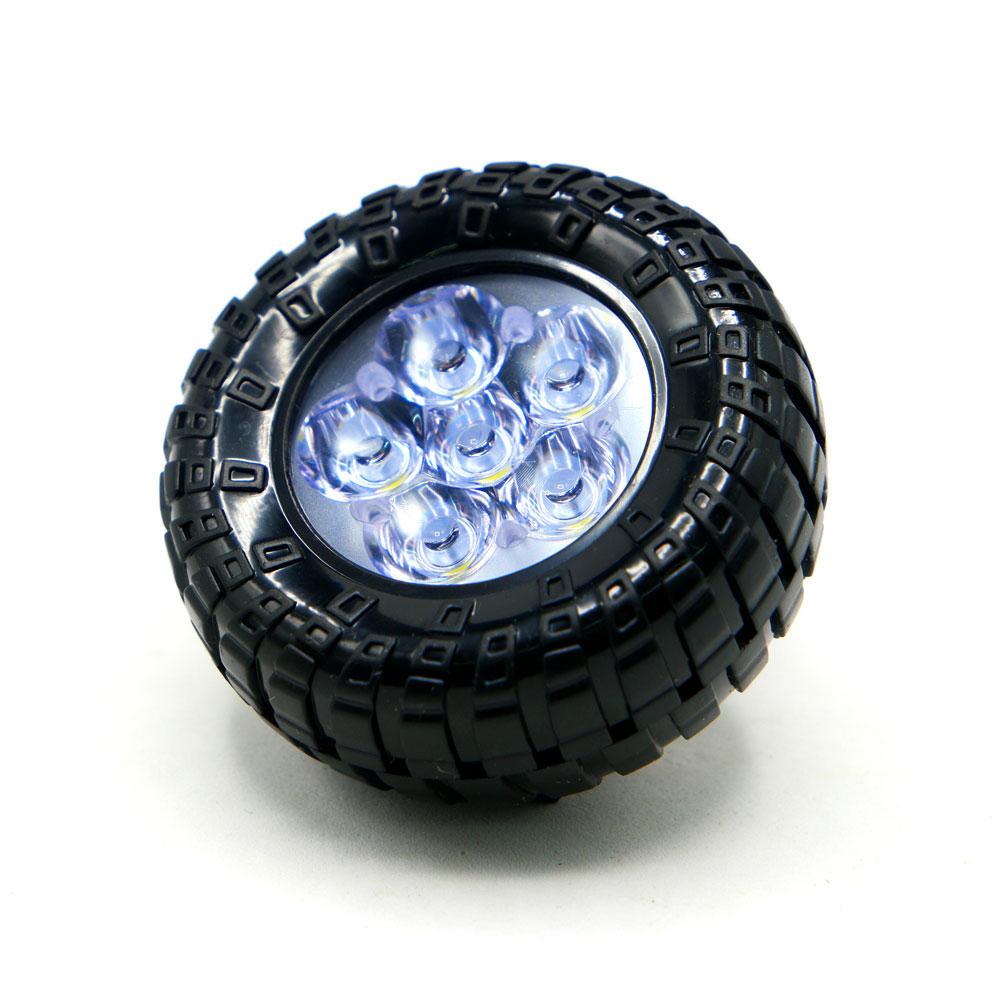 Foto 4 pulgar | Faro Led Blanco Tipo Rueda Con Luz Alta, Baja Y Estrobo Para Motocicleta