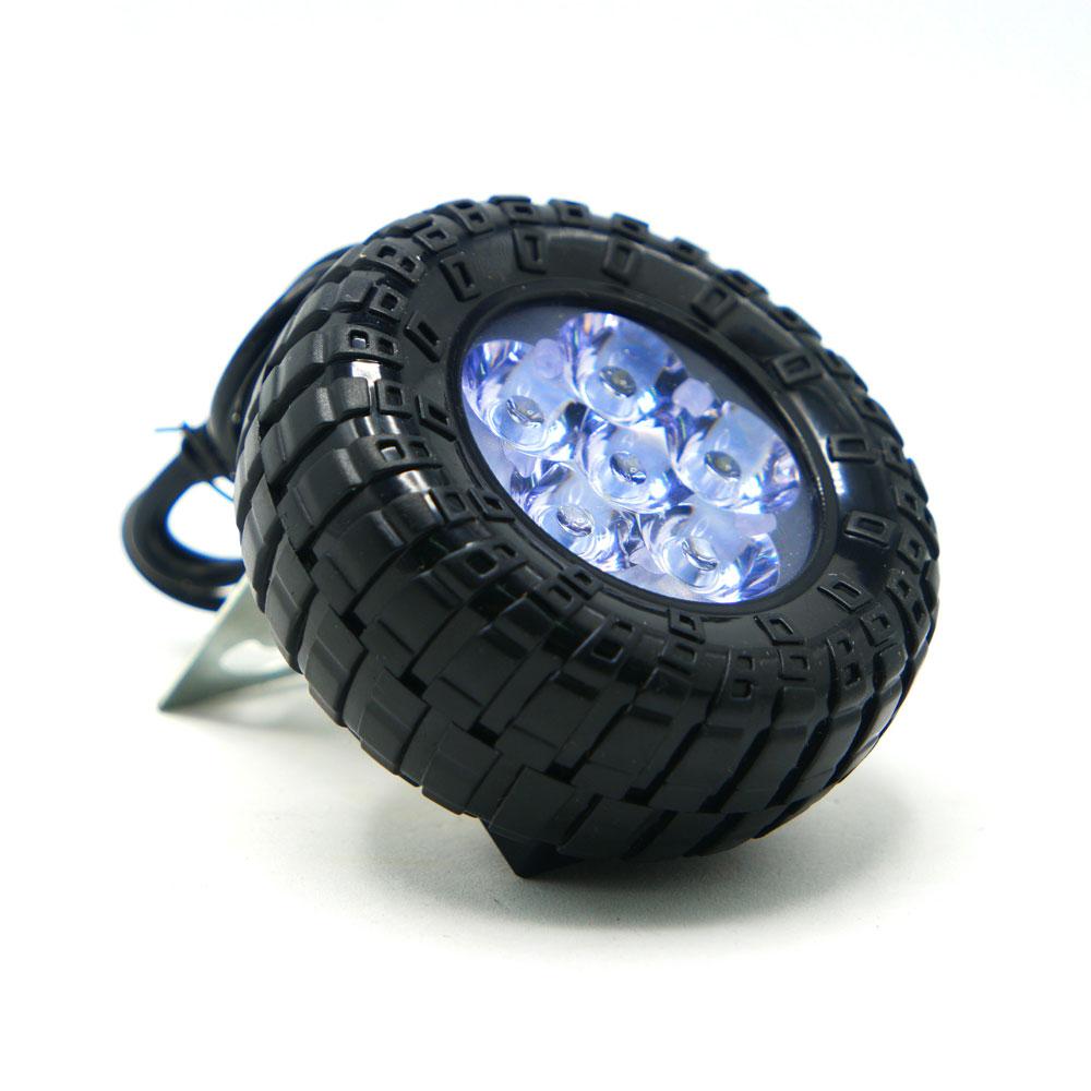 Foto 5 pulgar | Faro Led Blanco Tipo Rueda Con Luz Alta, Baja Y Estrobo Para Motocicleta