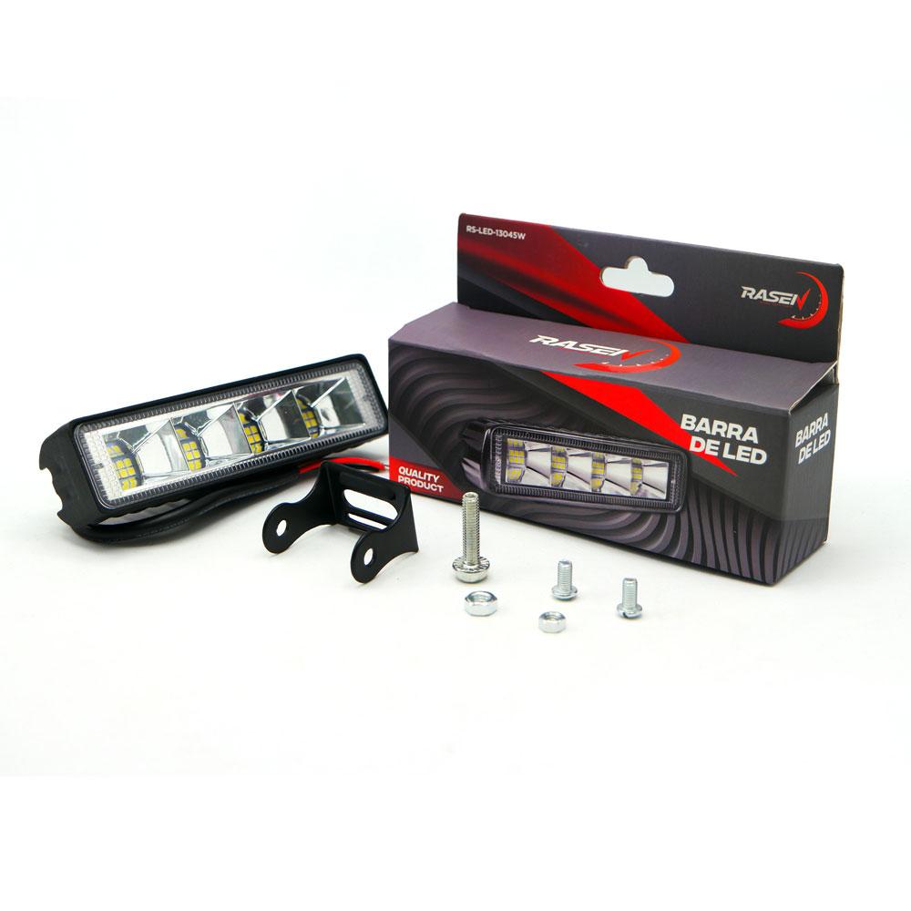 Foto 1 | Barra 24 Led Luz Blanca Fija Y Estrobo 4 Celda Para Motocicleta