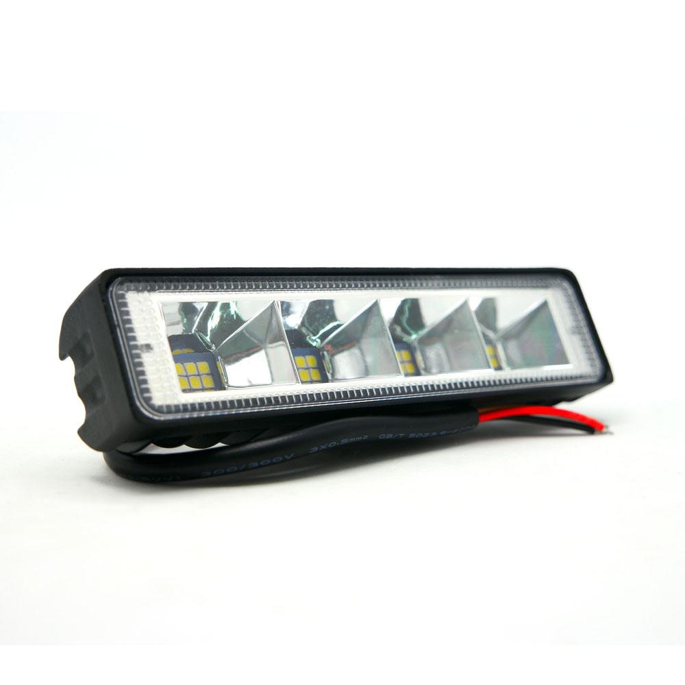 Foto 4 pulgar | Barra 24 Led Luz Blanca Fija Y Estrobo 4 Celda Para Motocicleta