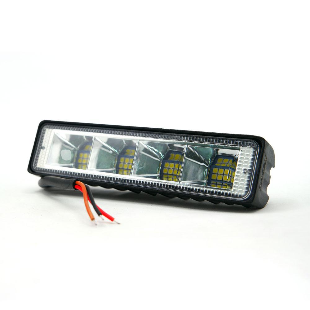 Foto 5 pulgar | Barra 24 Led Luz Blanca Fija Y Estrobo 4 Celda Para Motocicleta