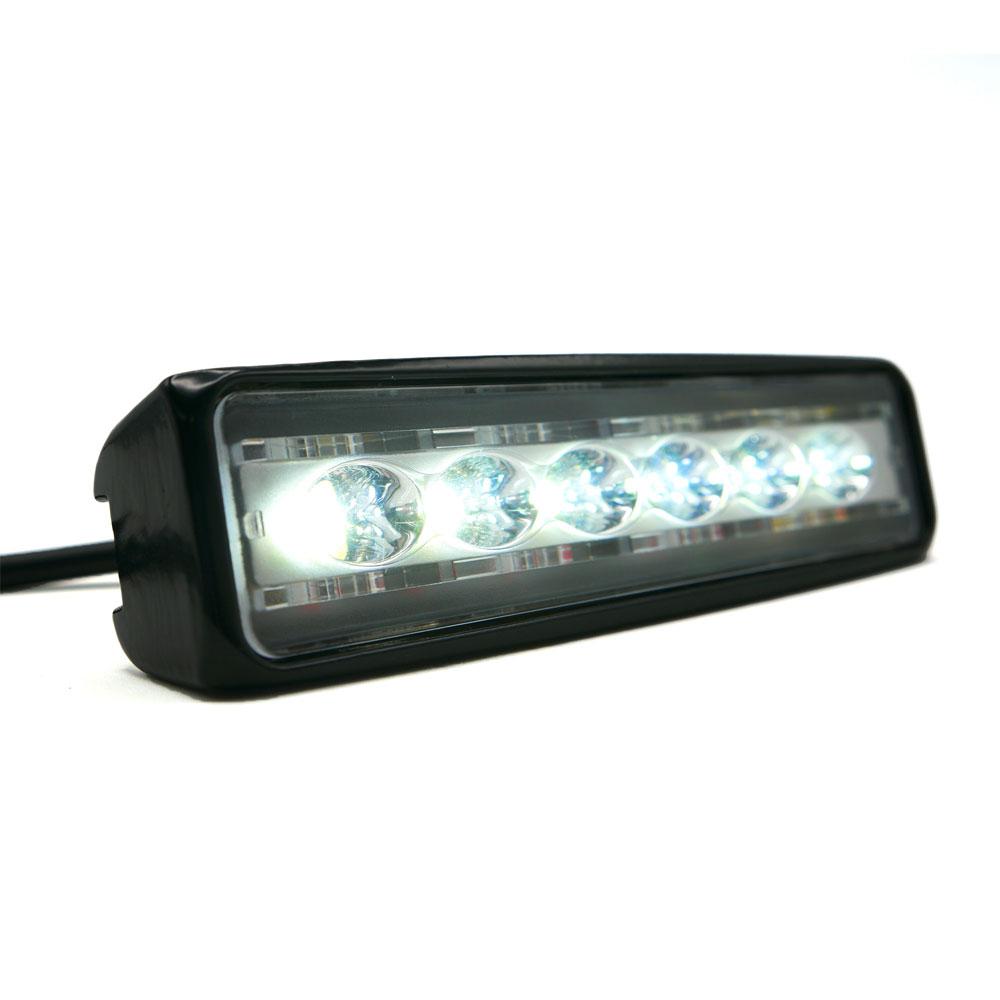 Foto 3 pulgar | Barra 6 Led Luz Blanca Contorno Con Estrobo Para Motocicleta