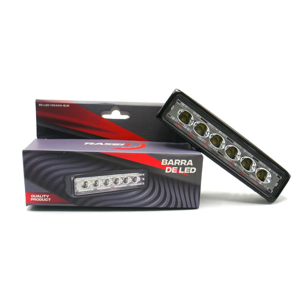 Foto 5 pulgar | Barra 6 Led Luz Blanca Contorno Con Estrobo Para Motocicleta