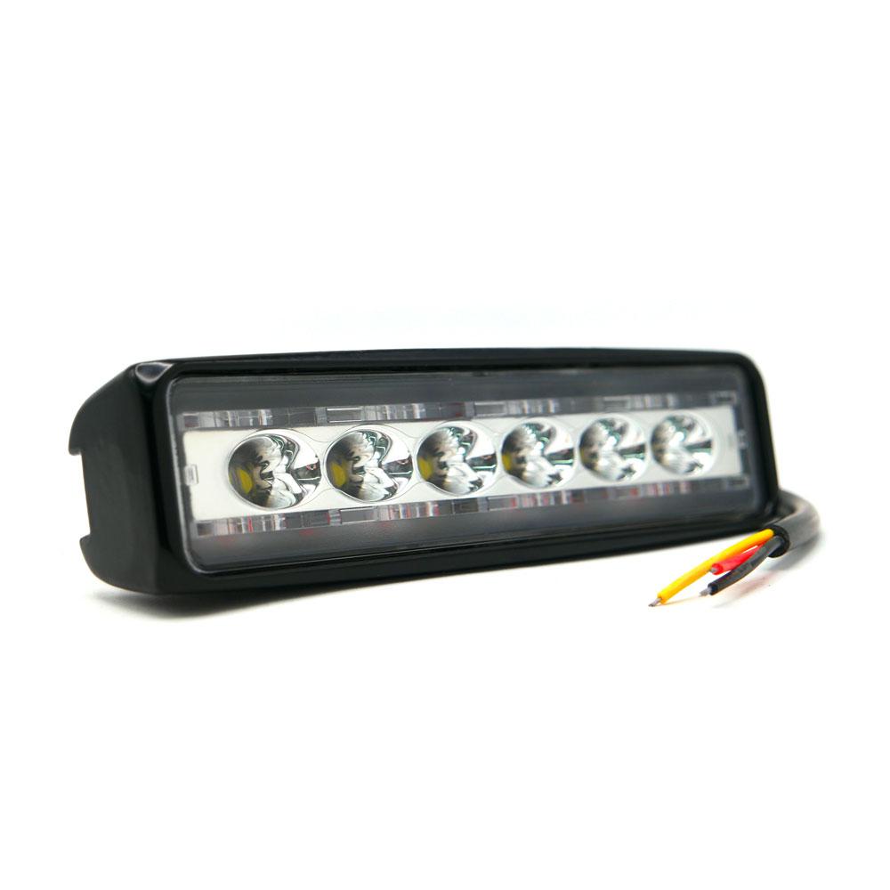 Foto 6 pulgar | Barra 6 Led Luz Blanca Contorno Con Estrobo Para Motocicleta