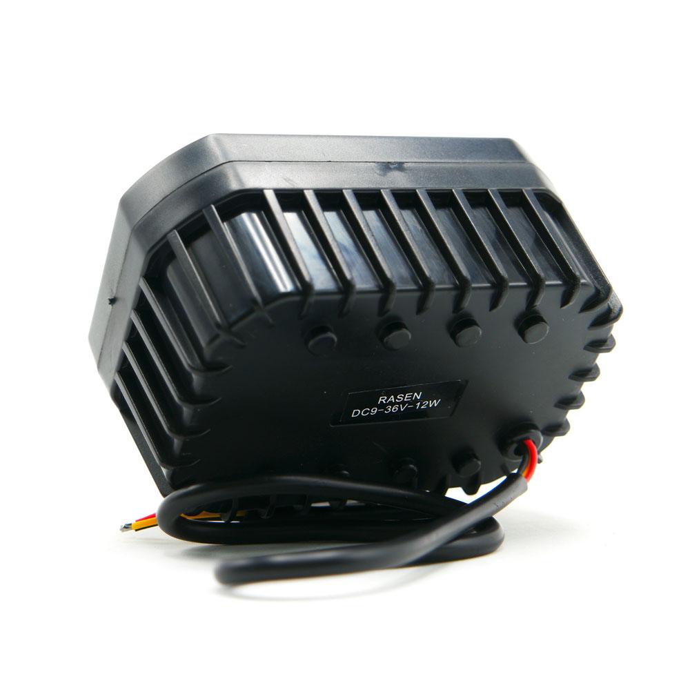 Foto 5 | Faro Auxiliar Led Con Lupa Cuadrado Con 4 Led Ojo De Angel Con Luz Blanca Fija Y Estrobo Para Motoci