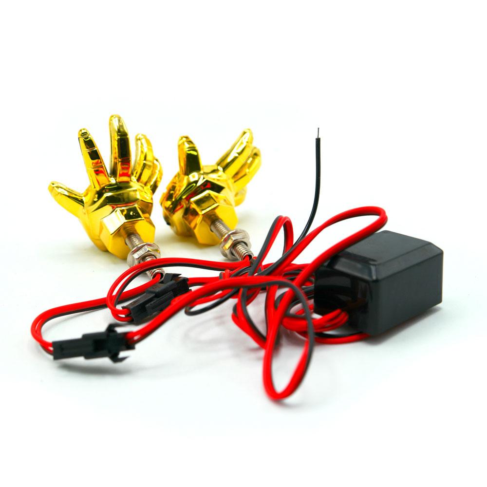 Foto 6 pulgar | Faro Led Decorativo En Forma De Mano Con Estrobo Para Motocicleta