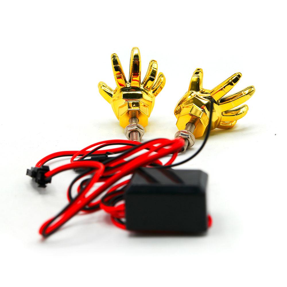 Foto 7 pulgar | Faro Led Decorativo En Forma De Mano Con Estrobo Para Motocicleta
